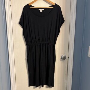 K Jordan Classic Black Midi Dress